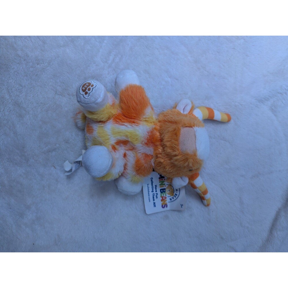Build-A-Bear Mini Beans Orange cow Plush Toy Candy Corn